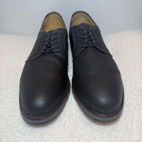 JOHNSTON & MURPHY J&M 1850 LEATHER SHEEPSKIN CASUAL SHOES Size 9M - Picture 2 of 10